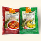 Authentisches Thai Red Curry und Thai Green Curry Set von Aromax – entdecke diese kulinarischen Highlights in der Thailand Erlebnisbox von Oversea Crate für dein Kocherlebnis zuhause.